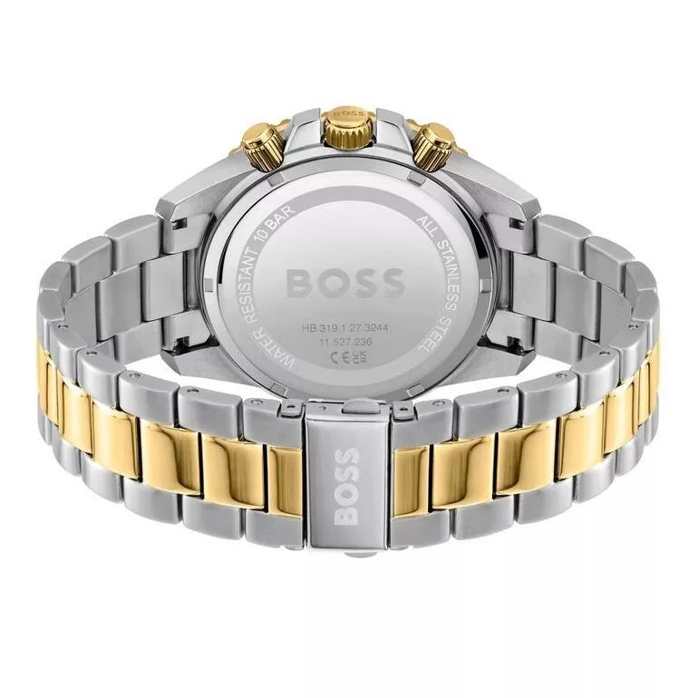 HUGO BOSS Admiral Gold/Silver Stainless Steel Watch HB1513908 1 Y Warranty