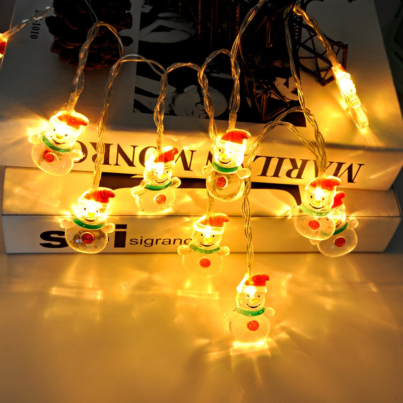 1.5m 10 Lights LED Decorative String Light - Snow Man