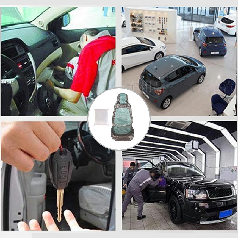 100pcs Disposable Plastic Car Seat Covers Vehicle Cover Valet Protective
