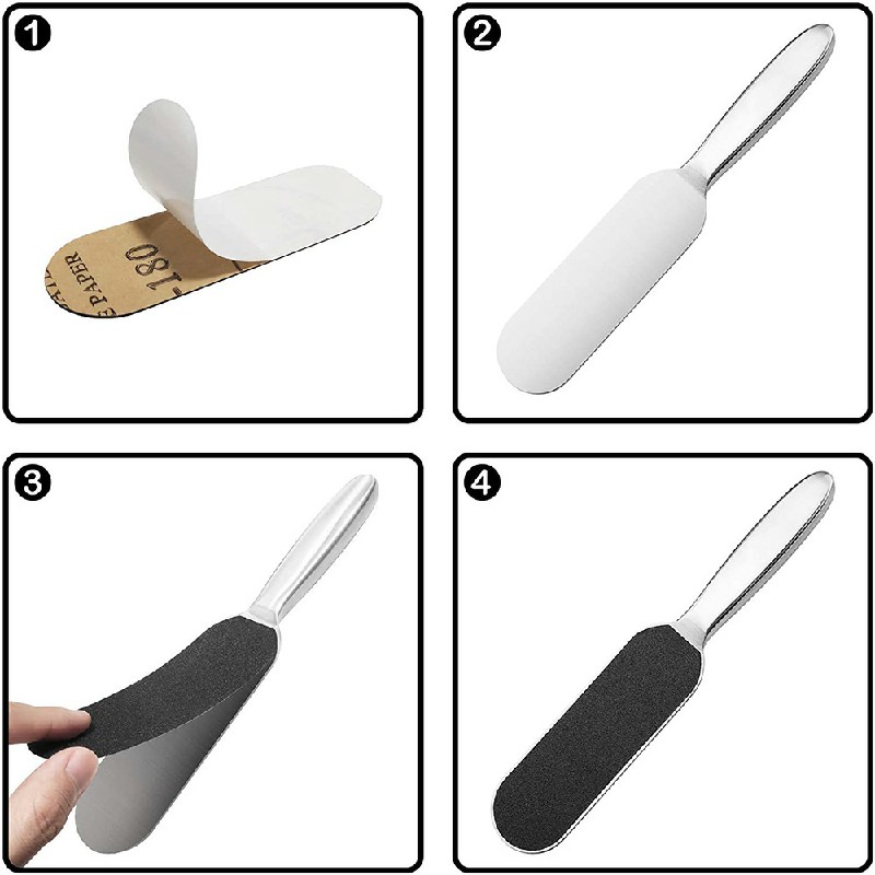 10 pcs Foot Files Pedicure Callus Feet Rasp Replacement Pads