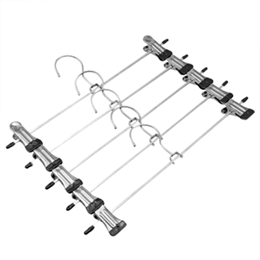 10 PCS Strong Metal Clips Hangers Clothes Coat Rack, Black