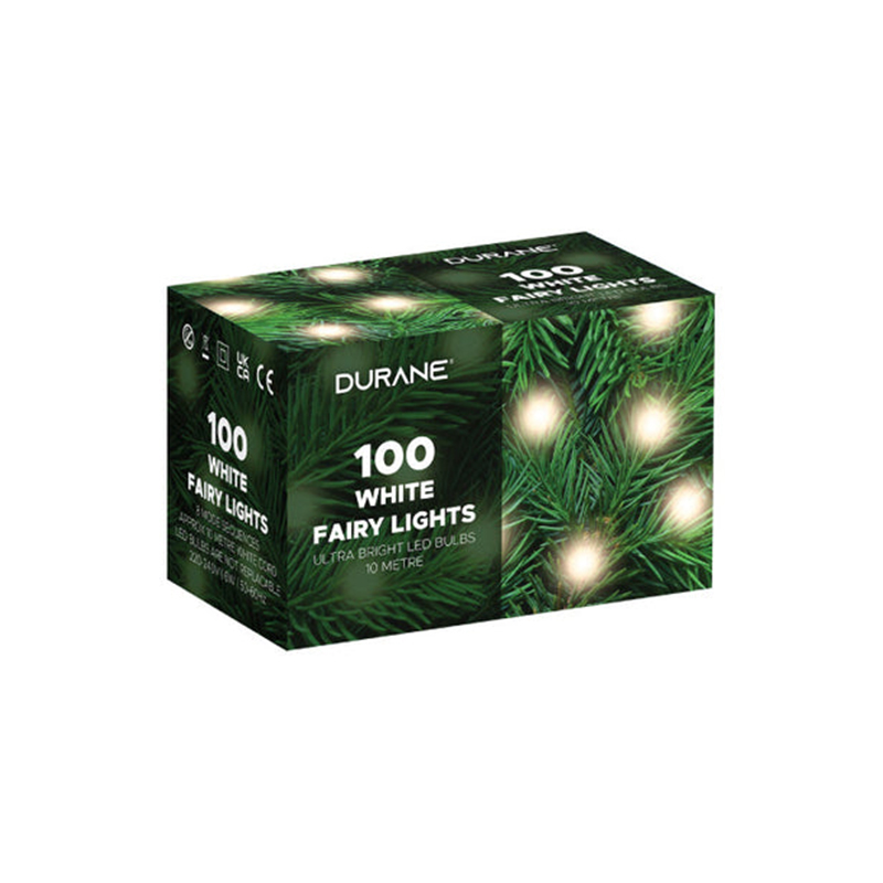 10m 100 Bulbs LED Fairy Light with Plug White Wire String Lights Fairy Lights 8 Modes for Garden Home Tree Stairs Wall Party Birthday Decoration