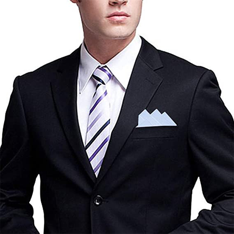 12 Pcs Men White Cotton Handkerchief 40cmx40cm for Party Tea Meeting