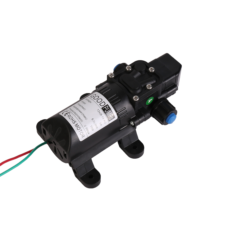 12V High Pressure Water Pump Diaphragm Self Priming 6L/Min RV Caravan