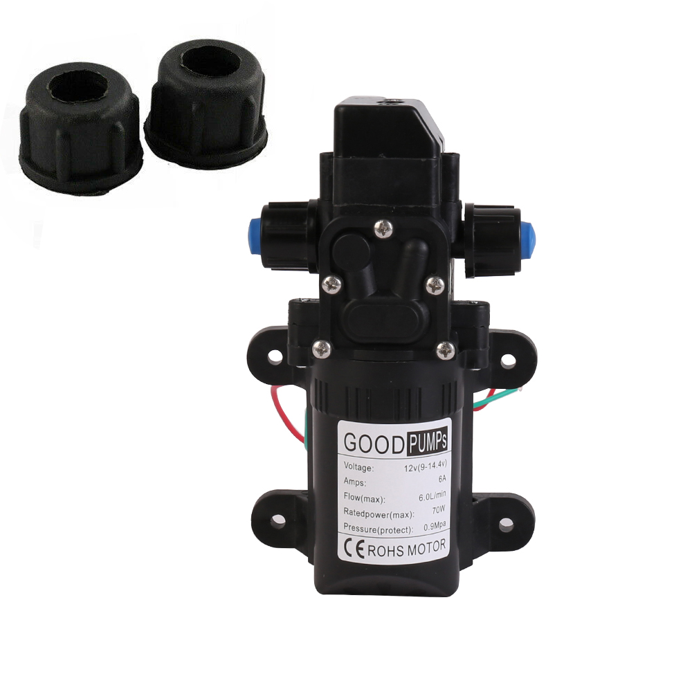 12V High Pressure Water Pump Diaphragm Self Priming 6L/Min RV Caravan