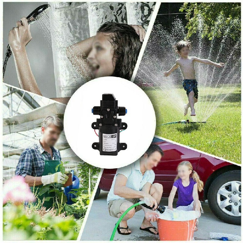 12V High Pressure Water Pump Diaphragm Self Priming 6L/Min RV Caravan