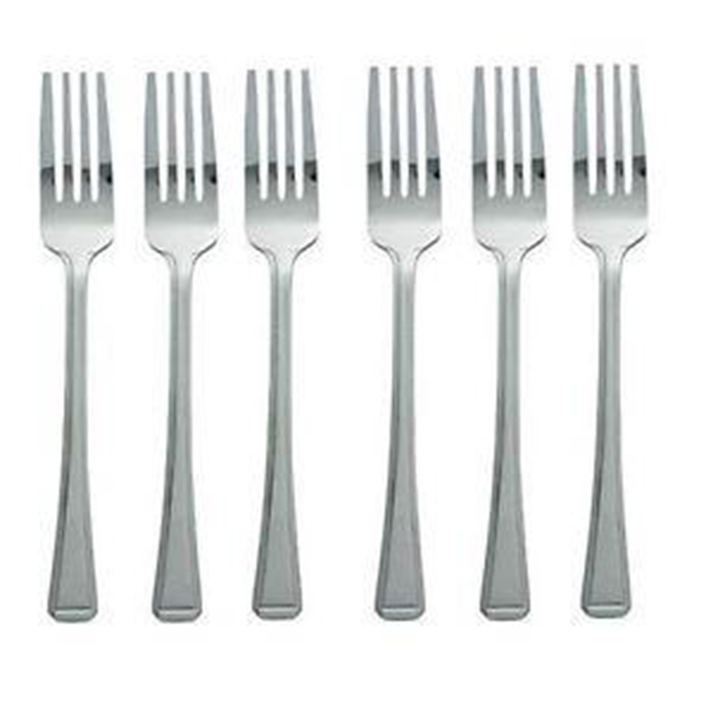 17 cm Stainless Steel Forks for Kitchen BBQ Dinning Pack of 6