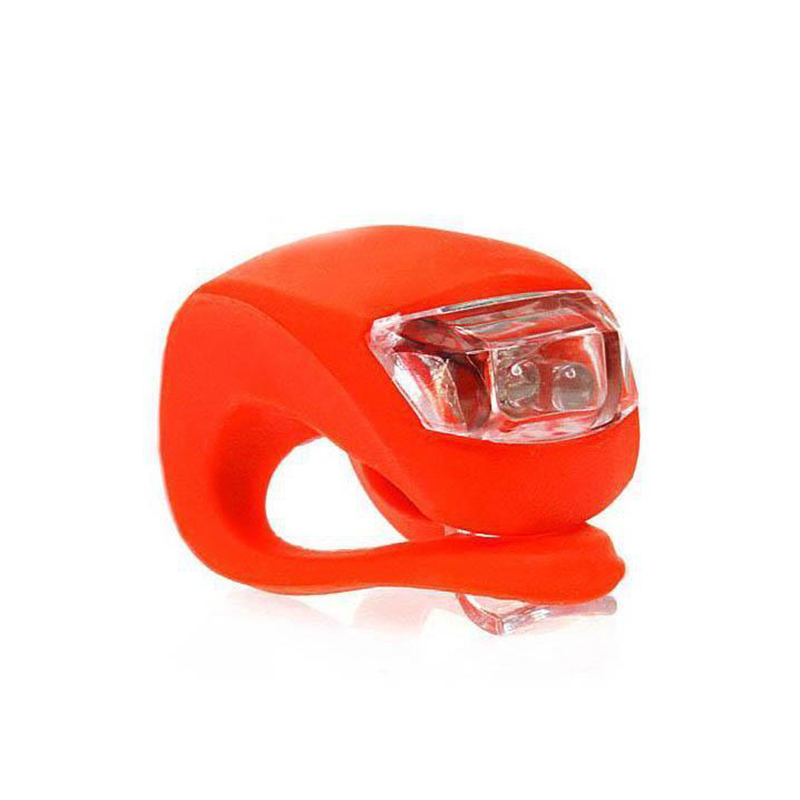 1 LED Bike Light Set Bike Headlight and Taillight Suitable for All Bikes - Random Colour