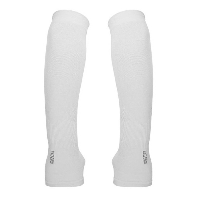 1 Pair Cooling Arm Sleeves Unisex UV Sun Protection Hands Arms Cover for Outdoor Activities - White