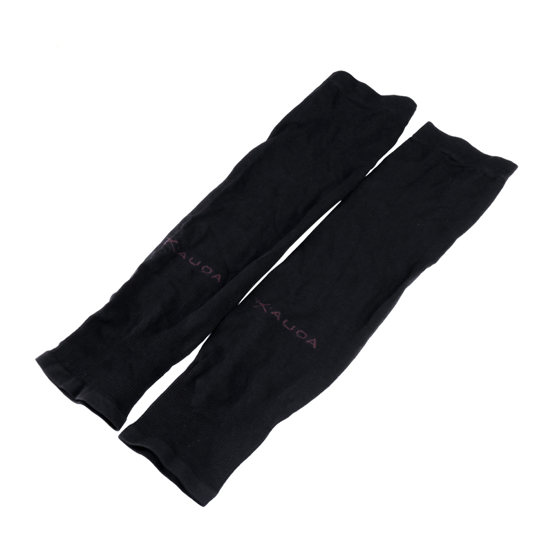 1 Pair Cooling Warmer UV Sun Protection Arm Sleeves Cover for Outdoor Sports - Black