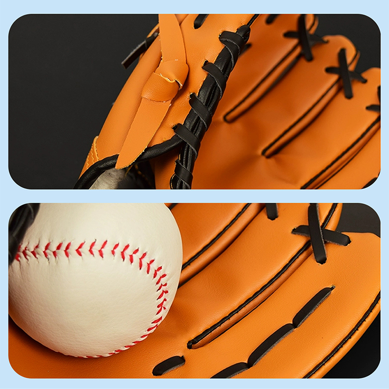 1pc Baseball Glove Softball Glove Outdoor Catch Glove Sports Batting Glove without Ball for Kids Youth