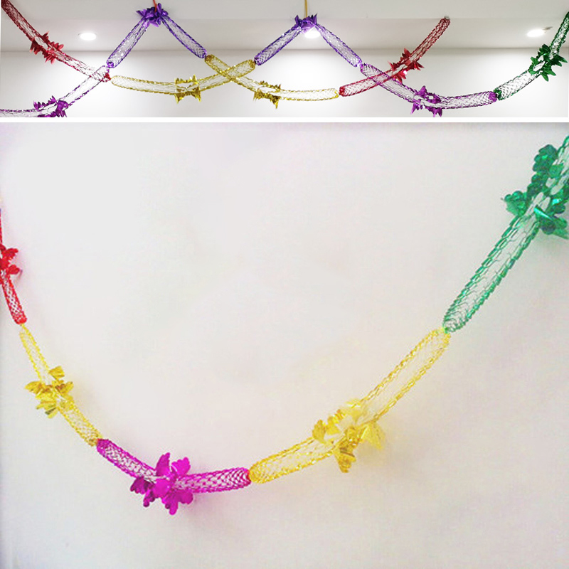 2.3M Christmas Foil Garland Banner for Festive Birthday Decoration