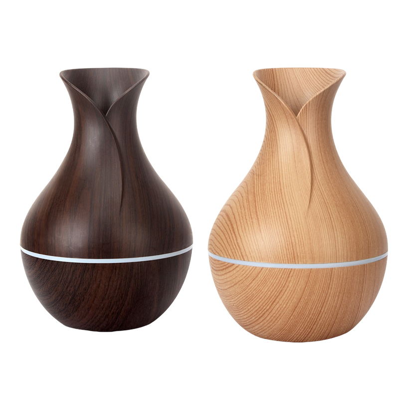 200mL Aroma Vase Mist Diffuser with Soft Light Lavender Fragrance Oil USB Aromatherapy Humidifier Random Colours for Yoga Office Spa Bedroom