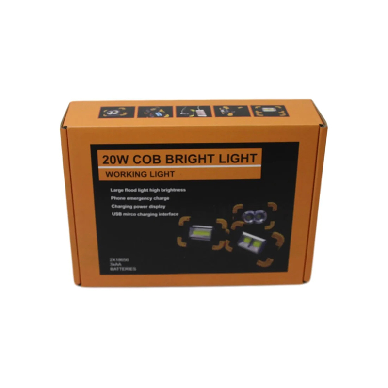 20 Watt Portable Cob Bright Light Battery Work Light with Phone Emergency Charge for Outdoor Camping