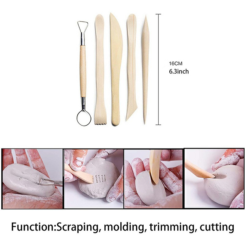 24 pcs Polymer Clay Tools Ball Stylus Dotting Tools Combinations - Green