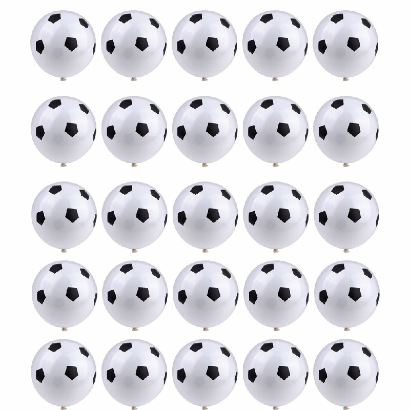 25 pcs 12inch Football Printed Latex Balloons for Party World Cup Decoration Balloon