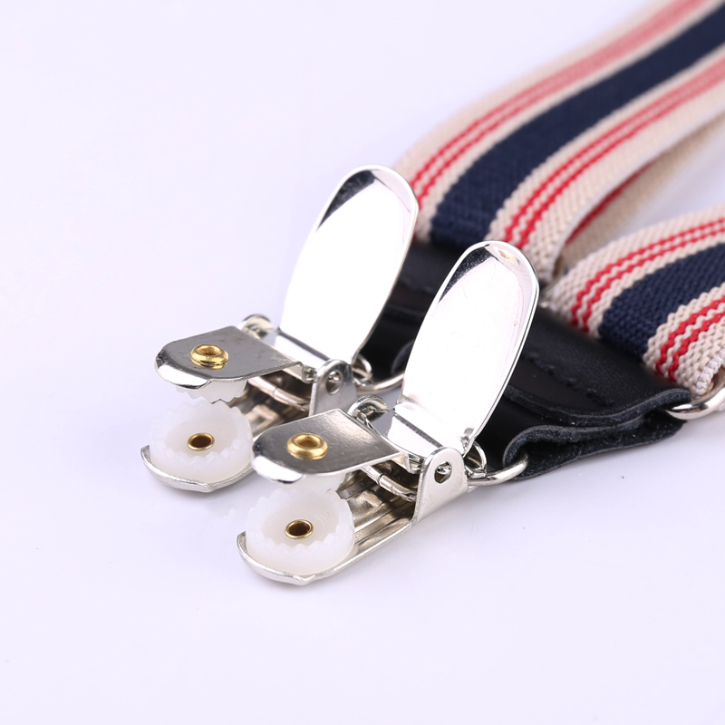 25mm Wide Heavy Duty Suspenders Adjustable Unisex Trousers - Black D20