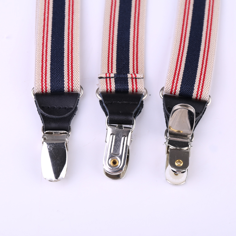 25mm Wide Heavy Duty Suspenders Adjustable Unisex Trousers - Black D20