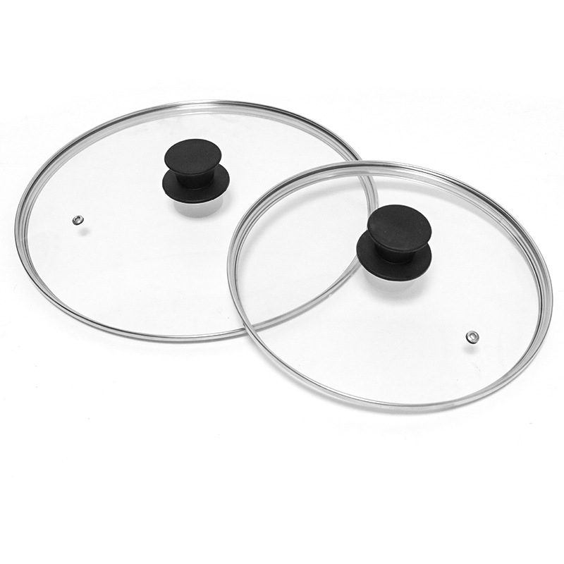 28cm Clear Glass Replacement Pan Lid with Knob