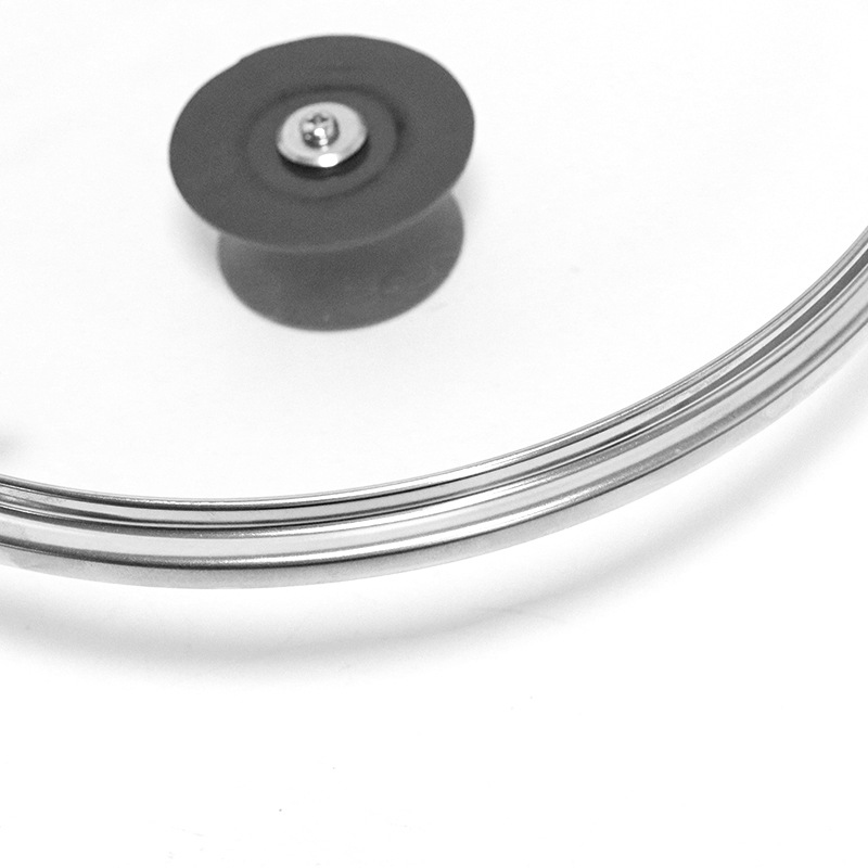 28cm Clear Glass Replacement Pan Lid with Knob