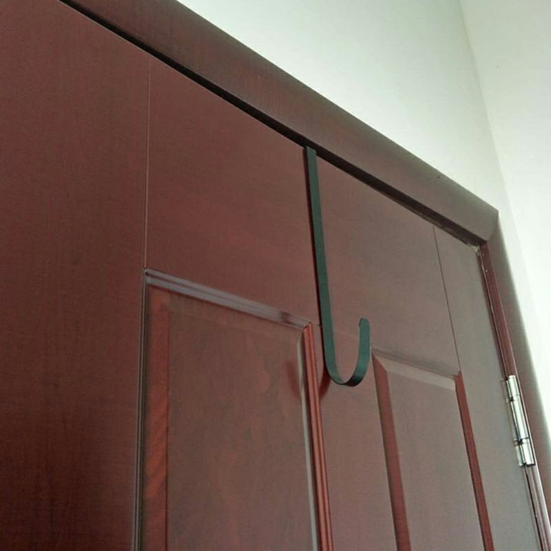 28cm Door Wreath Hanger Christmas Hook Xmas Decoration - Black