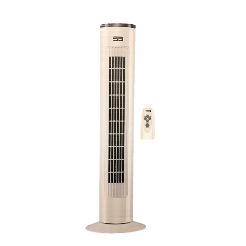 29 Inch Tower Fan with Remote 220 - 240V White