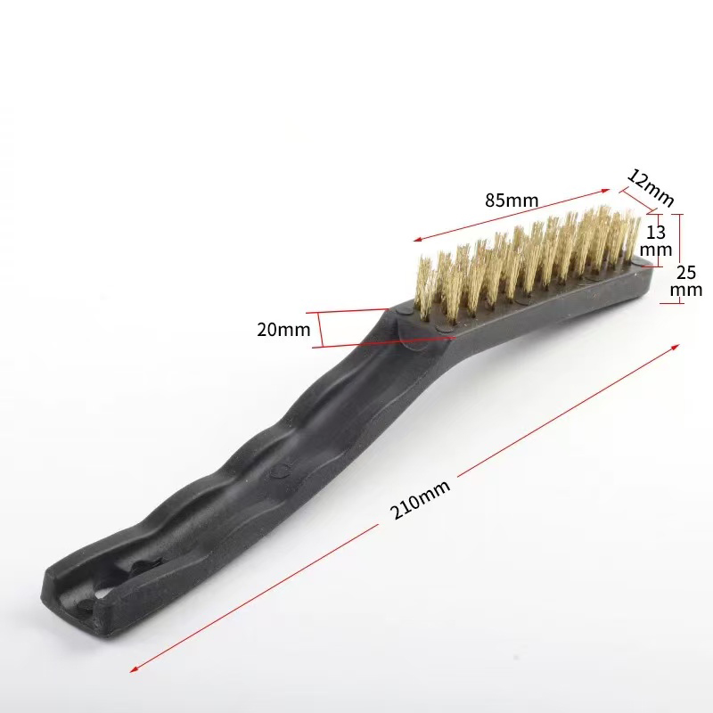 2 pcs Curved Stainless Steel Wire Brush DIY Paint Rust-Remover Tool