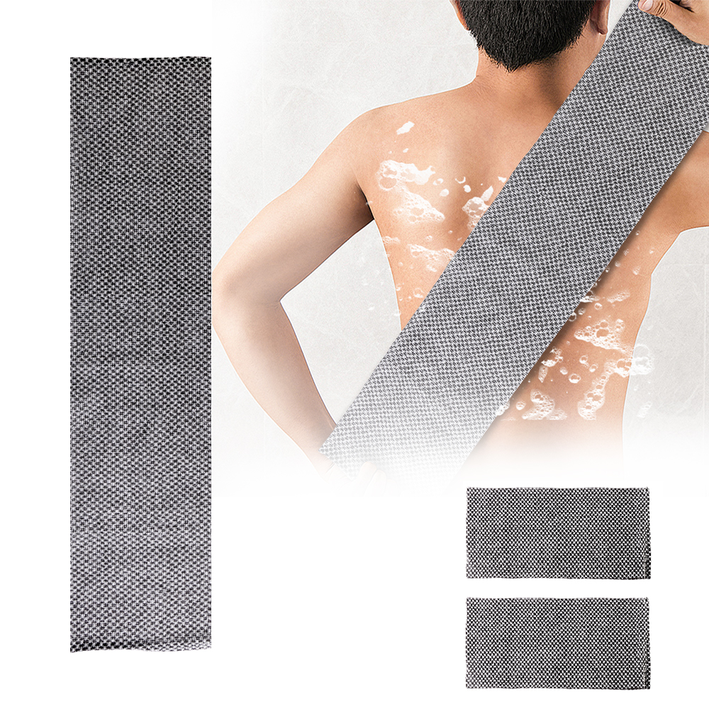 2 pcs Japanese Washcloth Exfoliating Back Scrubber Towel Washed Bath Towel for Adults