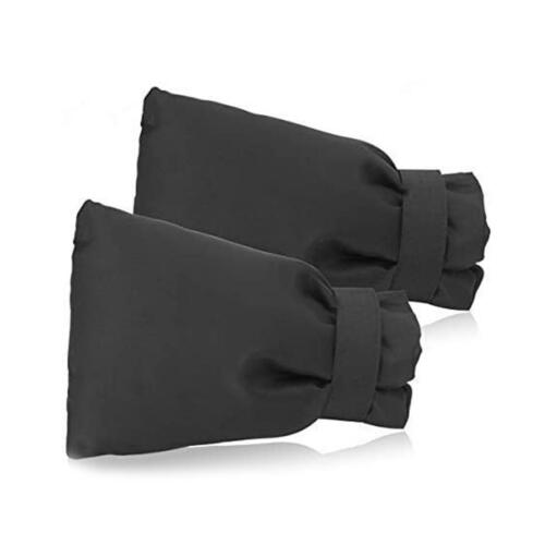 2 pcs Outside Tap Cover Winter Frost Proof Jacket Garden Tap Thermal Protector - Black