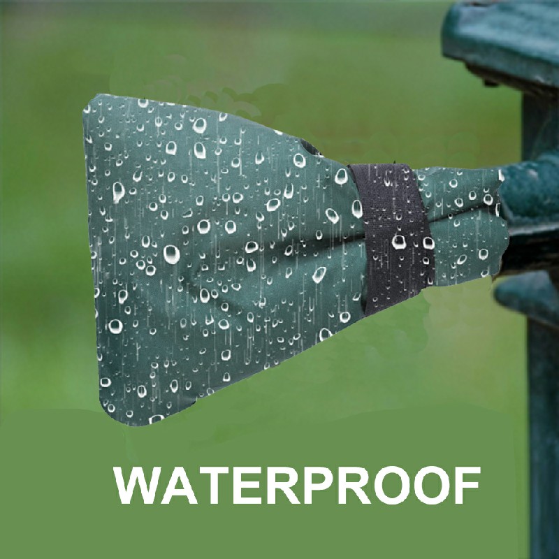 2 pcs Outside Tap Cover Winter Frost Proof Jacket Garden Tap Thermal Protector - Black