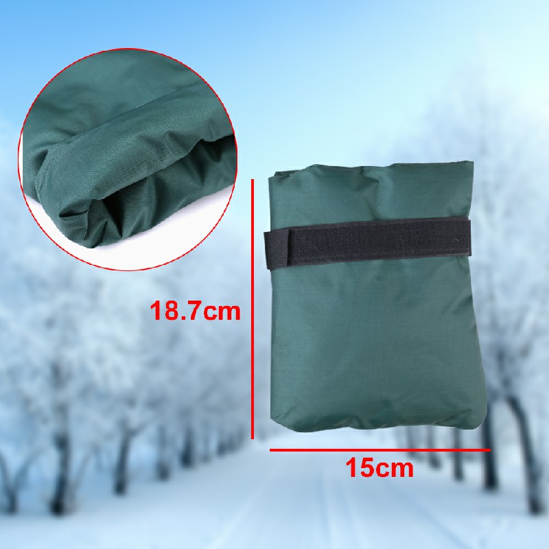 2 pcs Outside Tap Cover Winter Frost Proof Jacket Garden Tap Thermal Protector - Black
