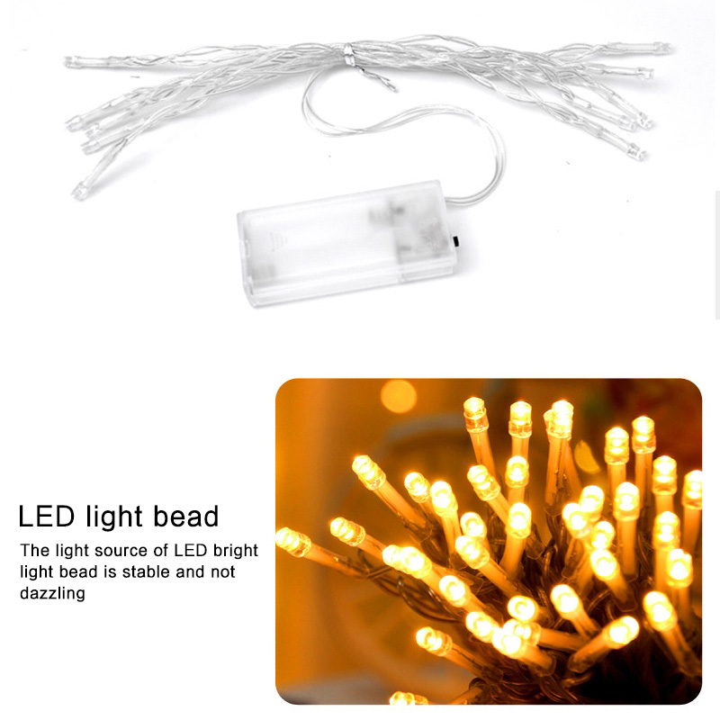 2m 10 Lights LED Decorative String Light - Santa Claus