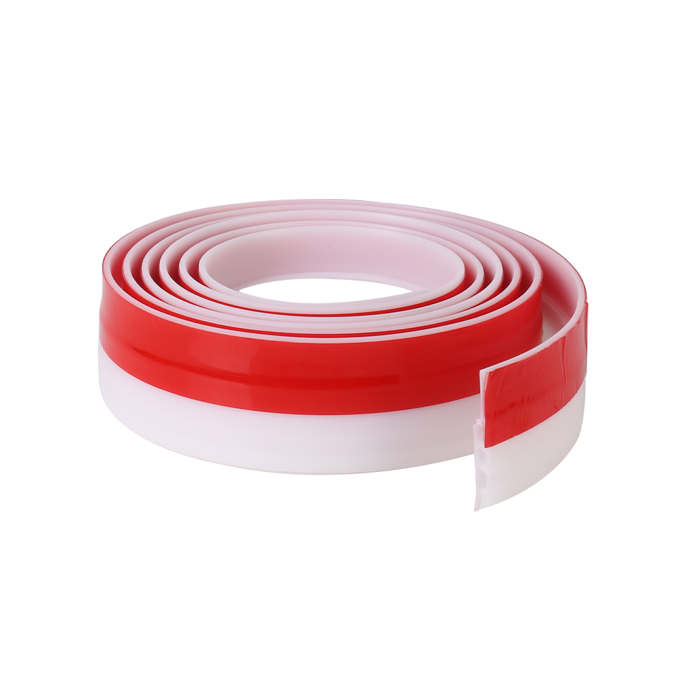 2m Draught Excluder Strong Adhesive Door Draft Stopper Soundproof Door Seal Strip for Bottom of Door - White