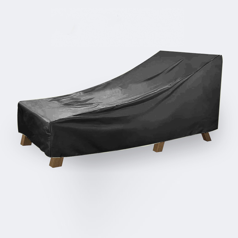 2pcs Dewproof Sun Lounger Furniture Cover Rattan Bed Protector for Outdoor Garden Patio