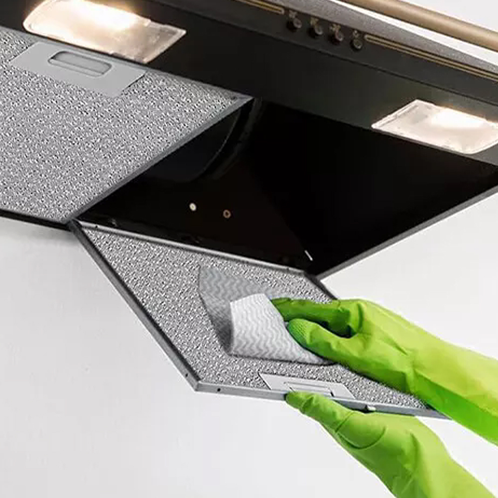 2pcs Kitchen Cooker Hood Filter Replacement Metal Mesh Aluminum Grease Filter