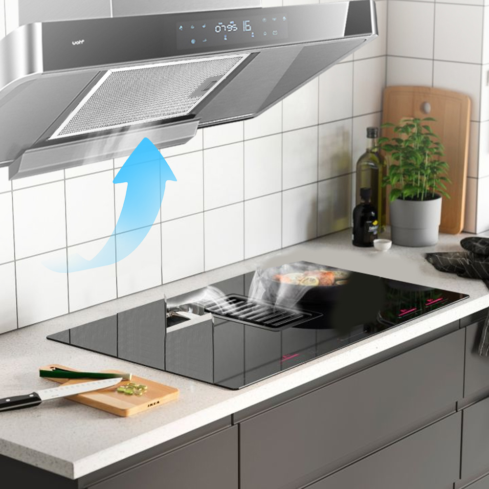 2pcs Kitchen Cooker Hood Filter Replacement Metal Mesh Aluminum Grease Filter