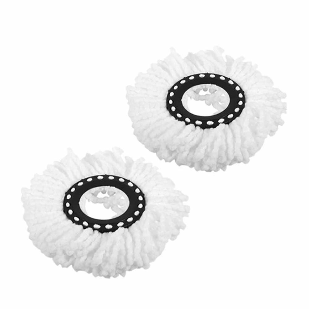 2pcs Replacement Mop Micro Fiber Head Refill for 360 Degree Rotating Spin Magic Mop Home Cleaning