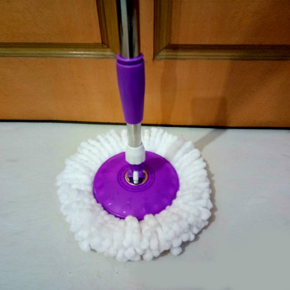 2pcs Replacement Mop Micro Fiber Head Refill for 360 Degree Rotating Spin Magic Mop Home Cleaning