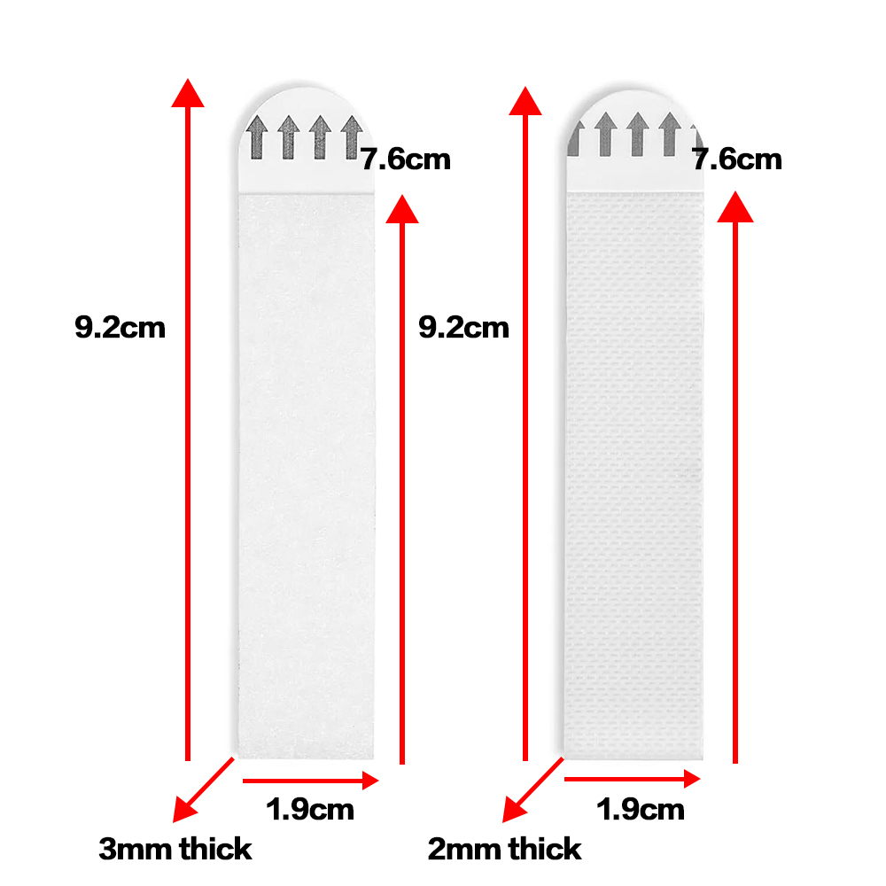 30 Pairs Damage Free Removable Wall Tape Adhesive Picture Hanging Strips Double Side Hook Loop Mounting Tapes for Decorations