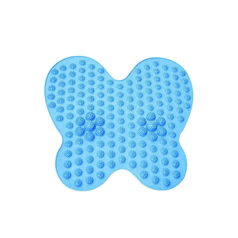 36.5cm Massage Reflexology Mat Washable Foot Pain Relief Mat Butterfly Shape - Random Colour