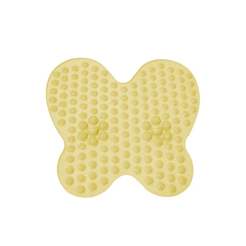 36.5cm Massage Reflexology Mat Washable Foot Pain Relief Mat Butterfly Shape - Random Colour