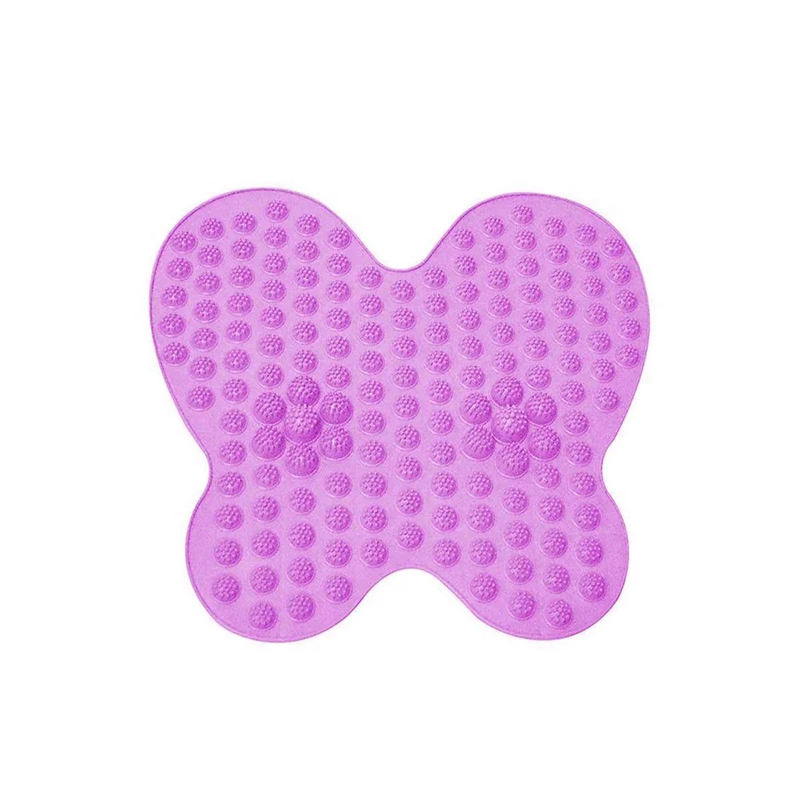 36.5cm Massage Reflexology Mat Washable Foot Pain Relief Mat Butterfly Shape - Random Colour