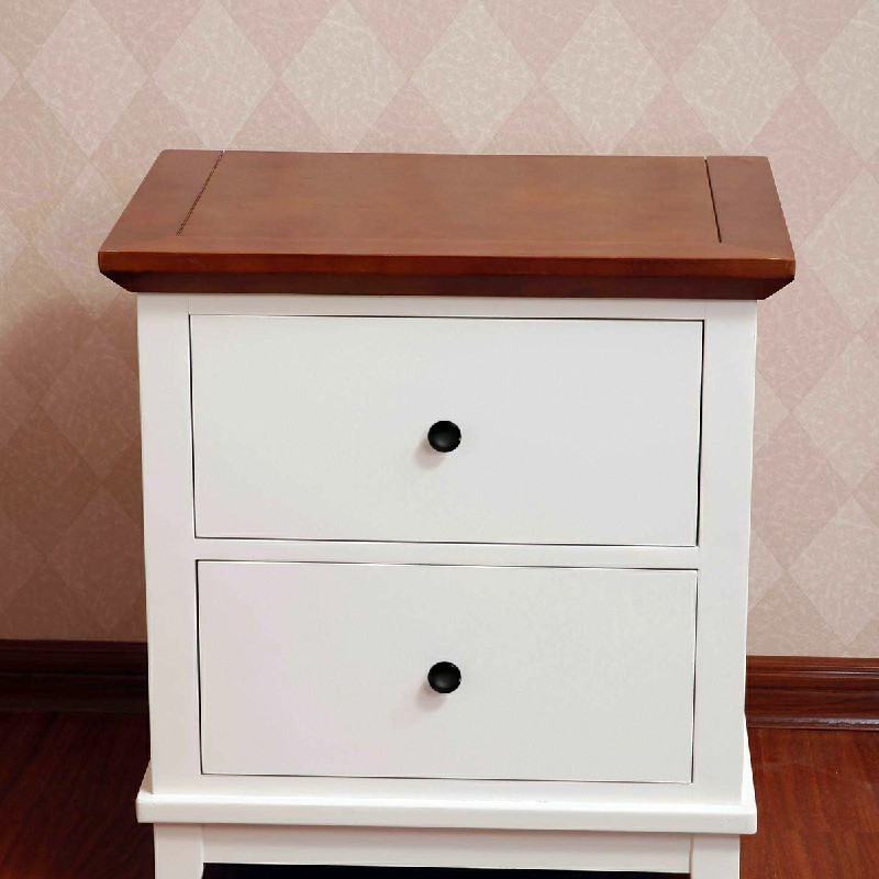 38mm Ceramic Single Hole Cupboard Handles Drawer Pulls Kitchen Cabinet Knobs - Black