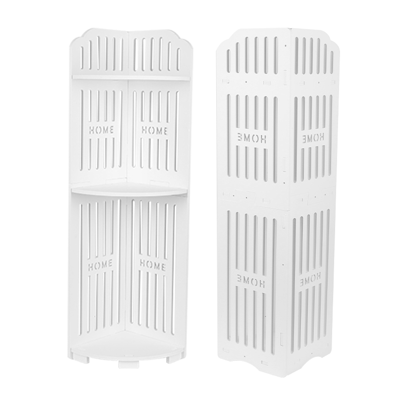 3 Tier Corner Bath Shelf Unit Organiser Stand Showers Caddy Storage Rack - Stripes Pattern