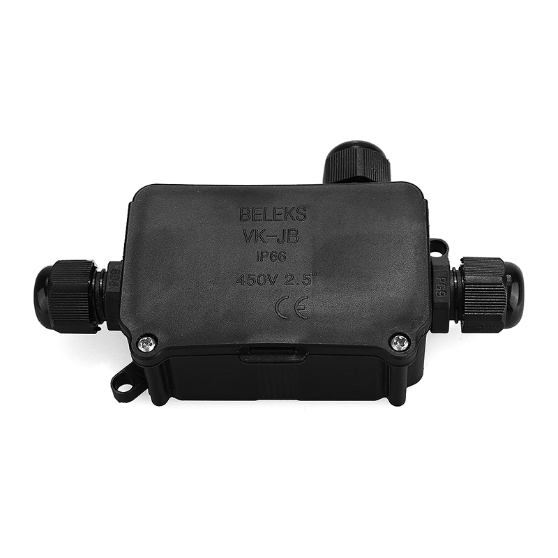 3 Way Waterproof Junction Box Cable Line Protection Connectors