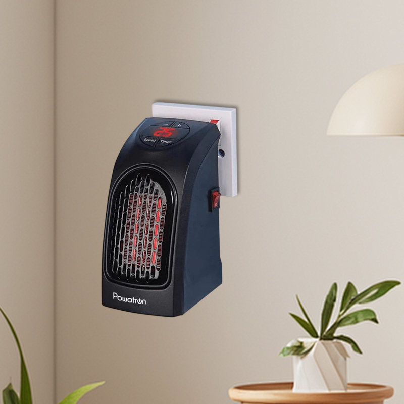 400W Plug In Heater Pets Wall Space Heater Electric Heater LED Display for Home Office Bathroom
