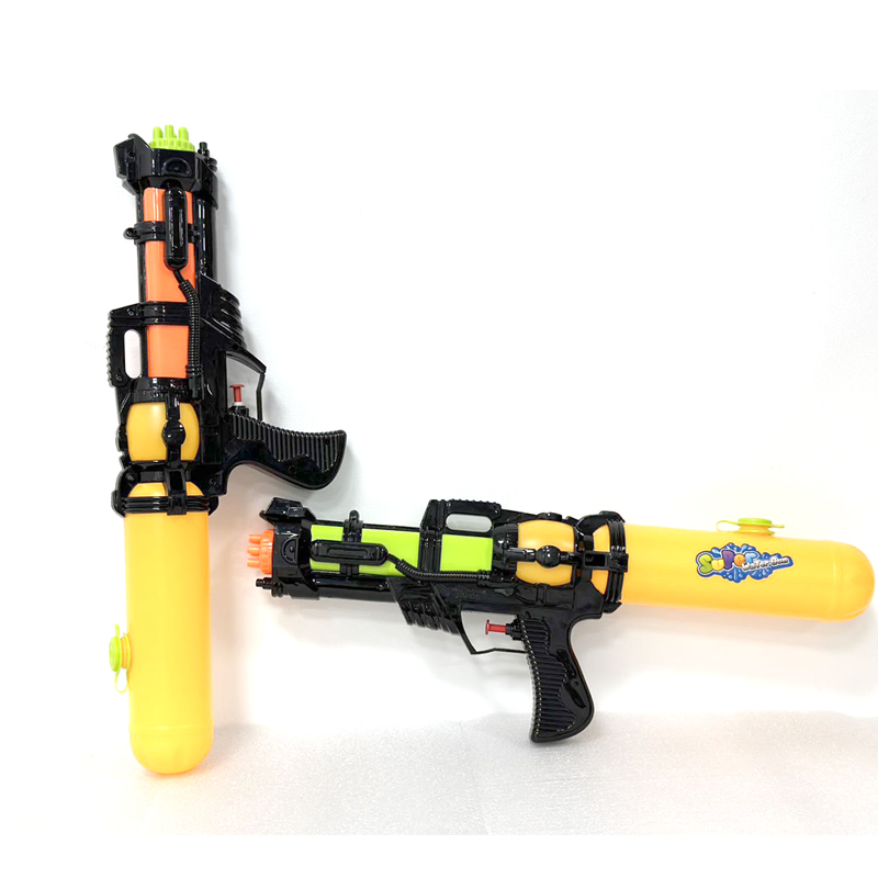 44cm Big Splash Water Gun Double Shot Gun for Garden Beach Summer Party Swimming Pool Game - Assorted Color Random Send