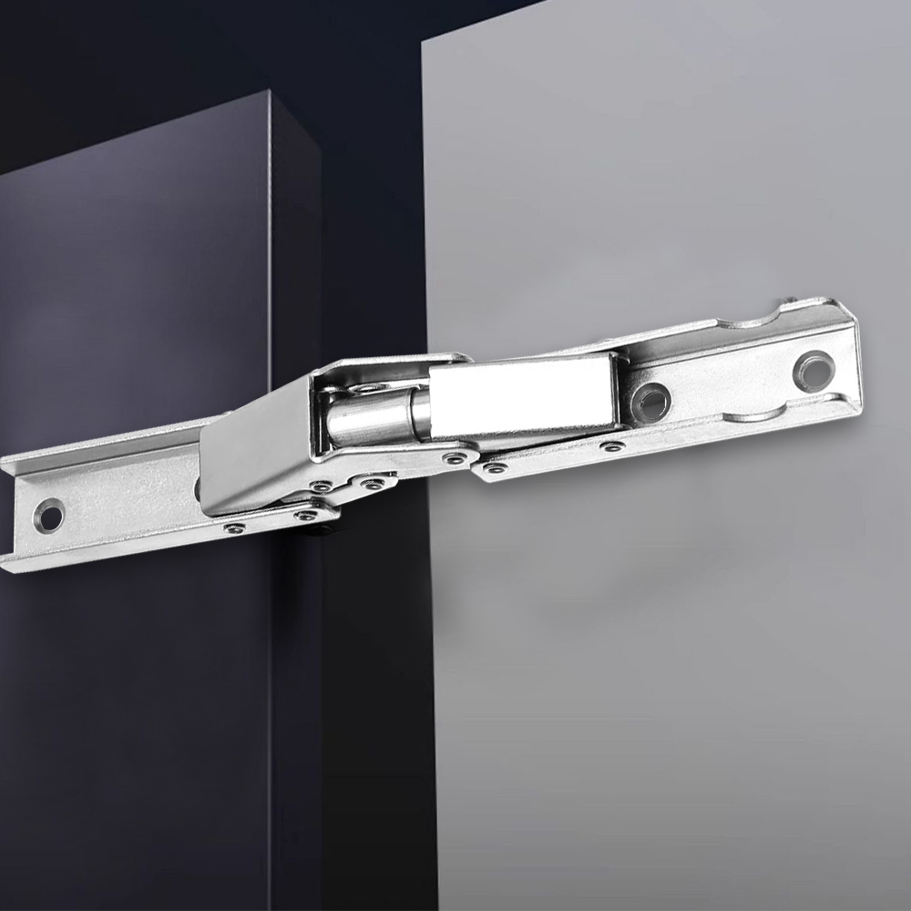 4 Pcs 90 Degree Steel Shelf Hinges Folding Shelf Hinges Small Hidden Kitchen Cabinet Hinges with Fixing Screws