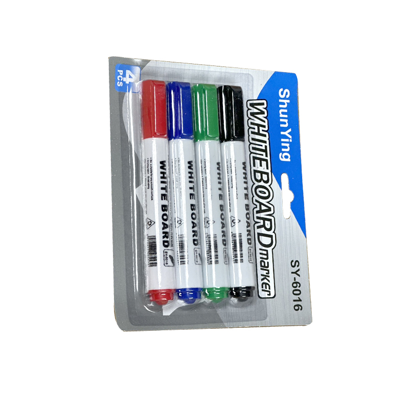4 pcs Whiteboard Markers Assorted Colours, Pack of 4, Dry Erase Pens for School or Office