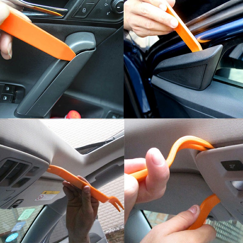 4pcs Car Door Plastic Trim Panel Dash Remover Pry Tool Kit